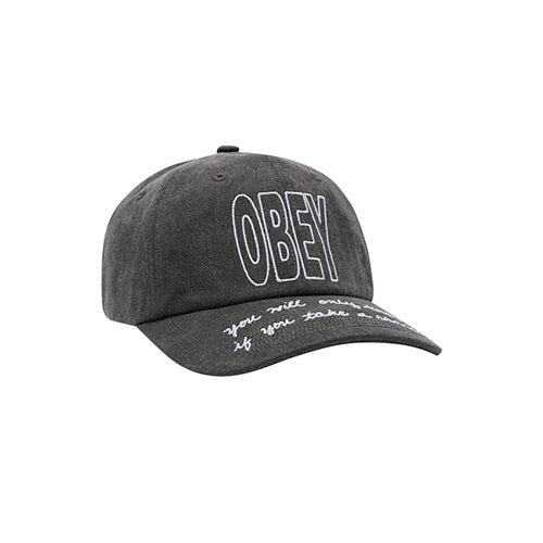 PIGMENT OBEY CHANCE 6 PANEL VELCRO BACK