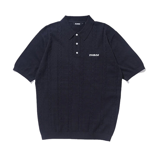 EMBROIDERED LOGO KNIT POLO SHIRT