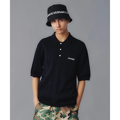EMBROIDERED LOGO KNIT POLO SHIRT