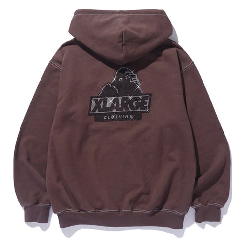 RHINESTONE OG ZIP HOODED SWEATSHIRT