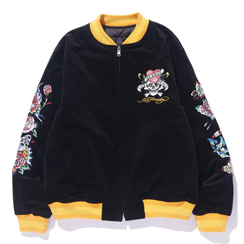 XLARGExED HARDY REVERSIBLE SOUVENIR JACKET