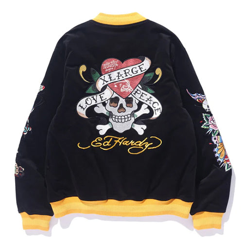 XLARGExED HARDY REVERSIBLE SOUVENIR JACKET