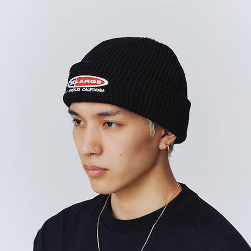 OVAL EMB. KNIT CAP