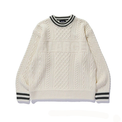 CABLE CREWNECK KNIT