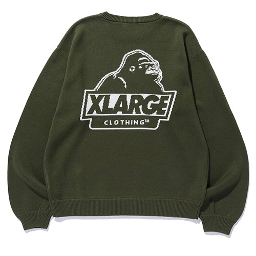 SLANTED OG CREWNECK KNIT TOP