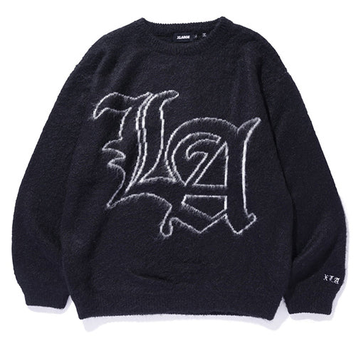 OLD ENGLISH MOHAIR CREWNECK KNIT