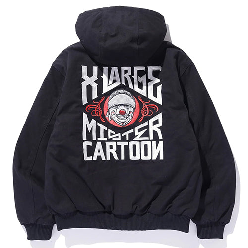 XLARGE X MR.CARTOON HOODED WORK JACKET