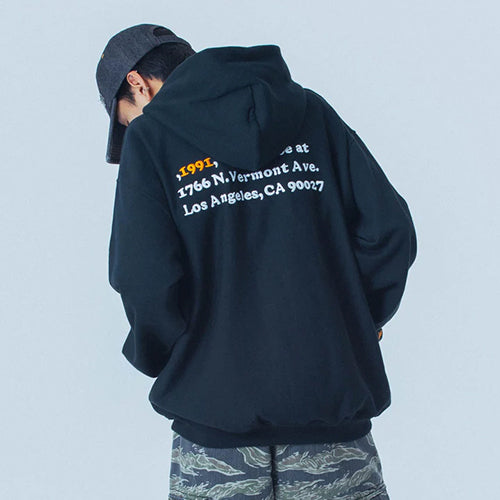 XLARGE X CHAMPION REVERSE WEAVE ZIP HOODED SWEATSHIRT