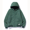 EMBOSSED OLD ENGLISH HOODED WORK JACKET