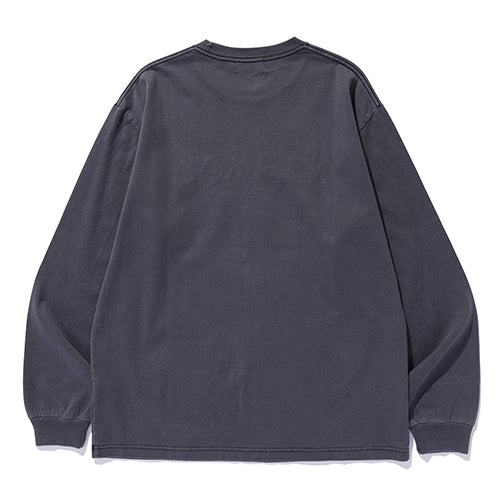 PIGMENT DYED OLD ENGLISH LOGO L/S TEE