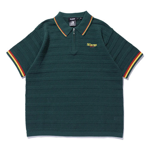 XLARGE X BOB MARLEY MESH KNIT POLO SHIRT