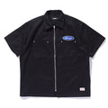 ZIP UP S/S WORK SHIRT