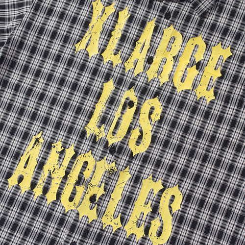 PRINTED PLAID S/S SHIRT
