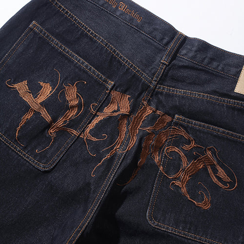 RAGE LOGO DENIM PANTS
