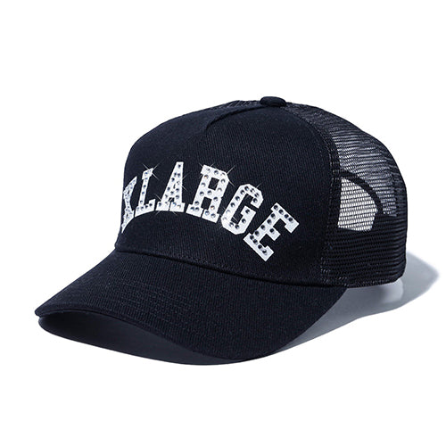 RHINESTONE LOGO MESH CAP