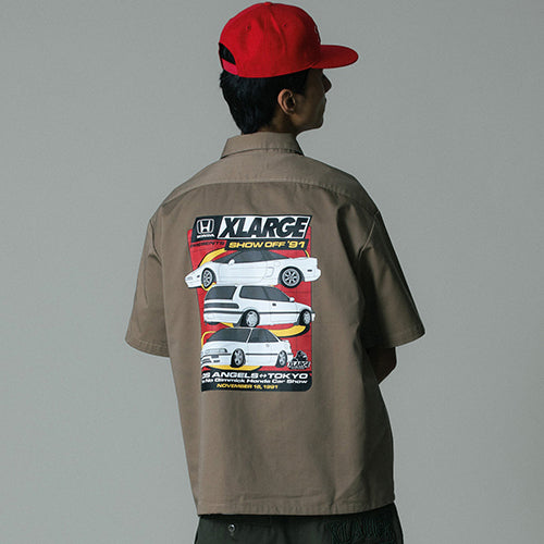 XLARGE X HONDA SHOWOFF S/S WORK SHIRT