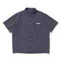 PIN STRIPE WORK S/S SHIRT - 101263014001