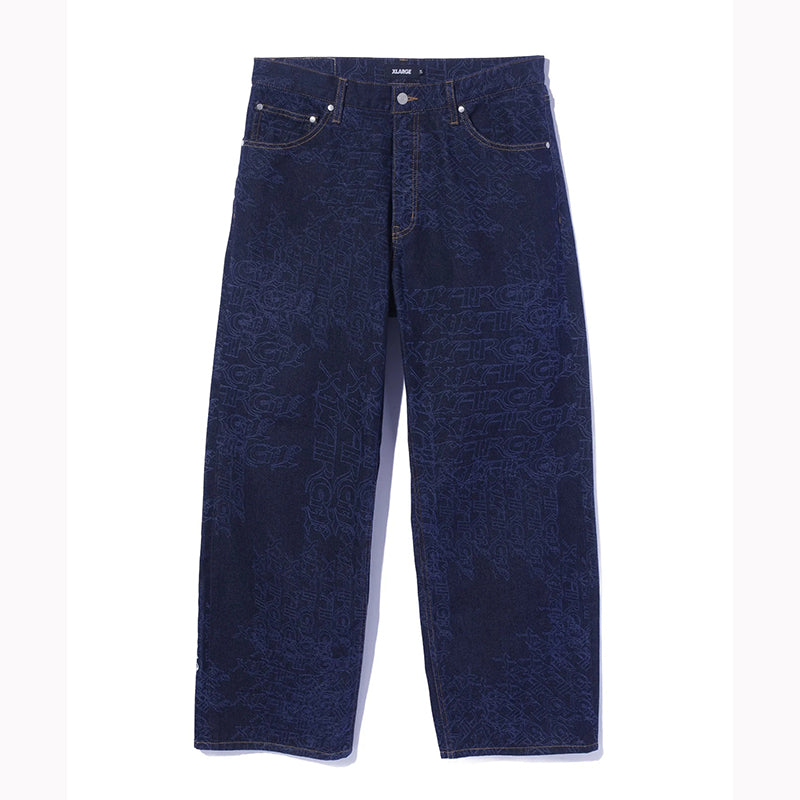EMB DENIM PANTS - 101263031011