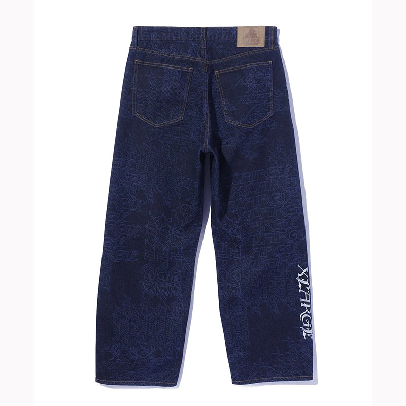 EMB DENIM PANTS - 101263031011