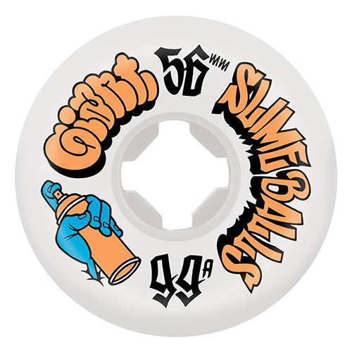 56MM MIKE GIANT SPEED BALLS WHITE 99A WHEELS