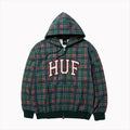 ARCH PLAID FZ HEAVYWEIGHT HOODIE
