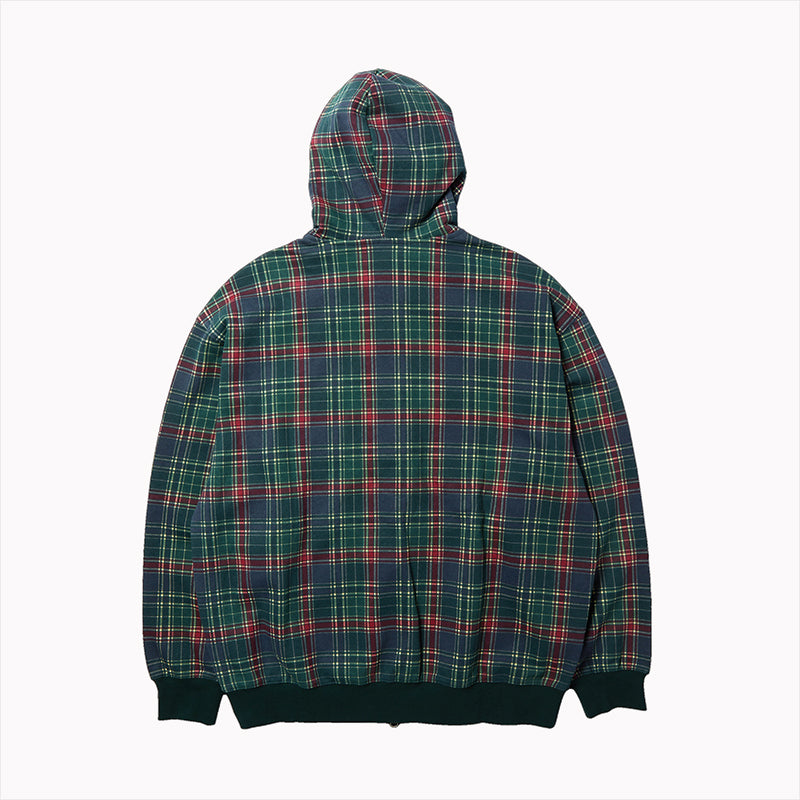 ARCH PLAID FZ HEAVYWEIGHT HOODIE