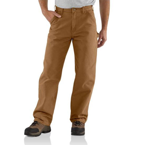 LOOSE FIT WASHED-DUCK UTILITY WORK PANT