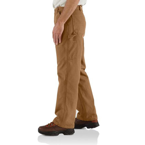 LOOSE FIT WASHED-DUCK UTILITY WORK PANT