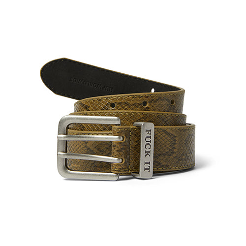 FUCK IT SNAKESKIN BELT