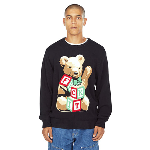 GIFT BEAR INTARSIA SWEATER