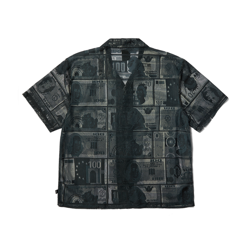 GLOBAL CURRENCY S/S LACE SHIRT - BU00271