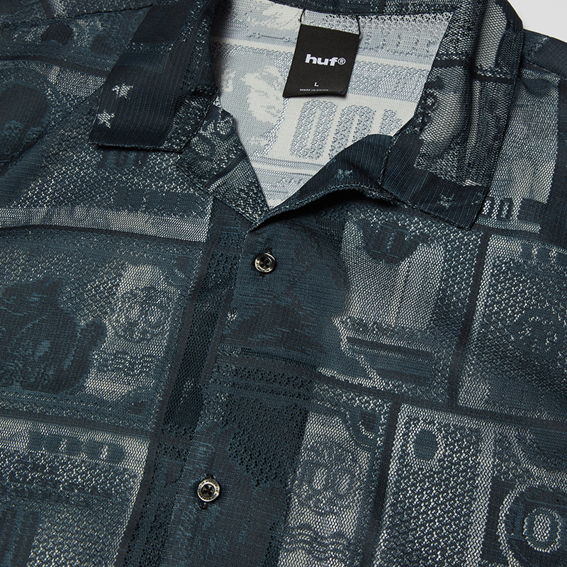 GLOBAL CURRENCY S/S LACE SHIRT - BU00271