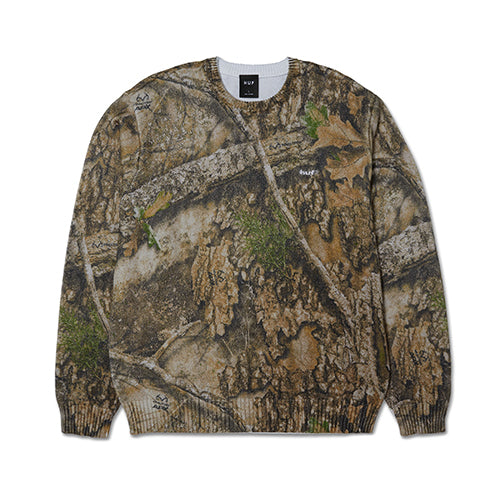HUF X REALTREE CREWNECK SWEATER