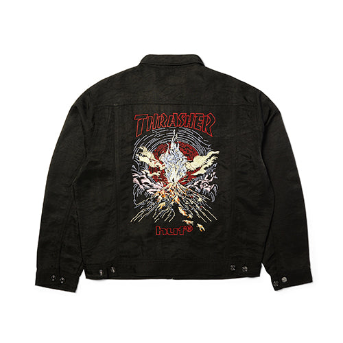 HUF X THRASHER TRUCKER JACKET