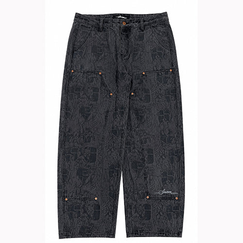 FULL PRINT DOUBLE KNEE PANTS