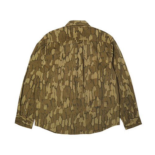 WARPED CAMO CORDUROY SHIRT