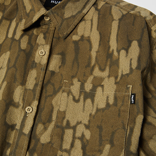 WARPED CAMO CORDUROY SHIRT