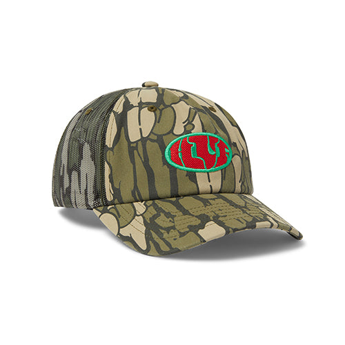 WARPED CAMO TRUCKER HAT